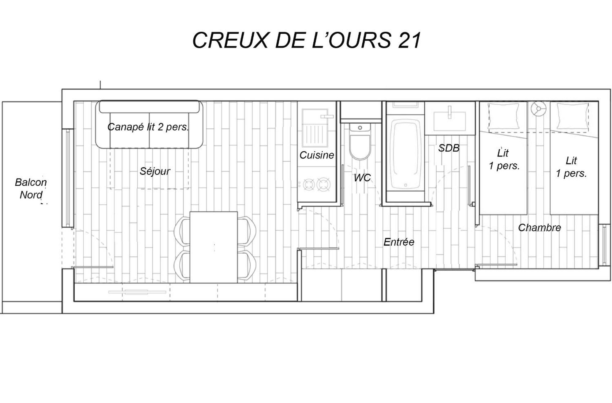 Résidence Creux De L'ours D Et C * Méribel