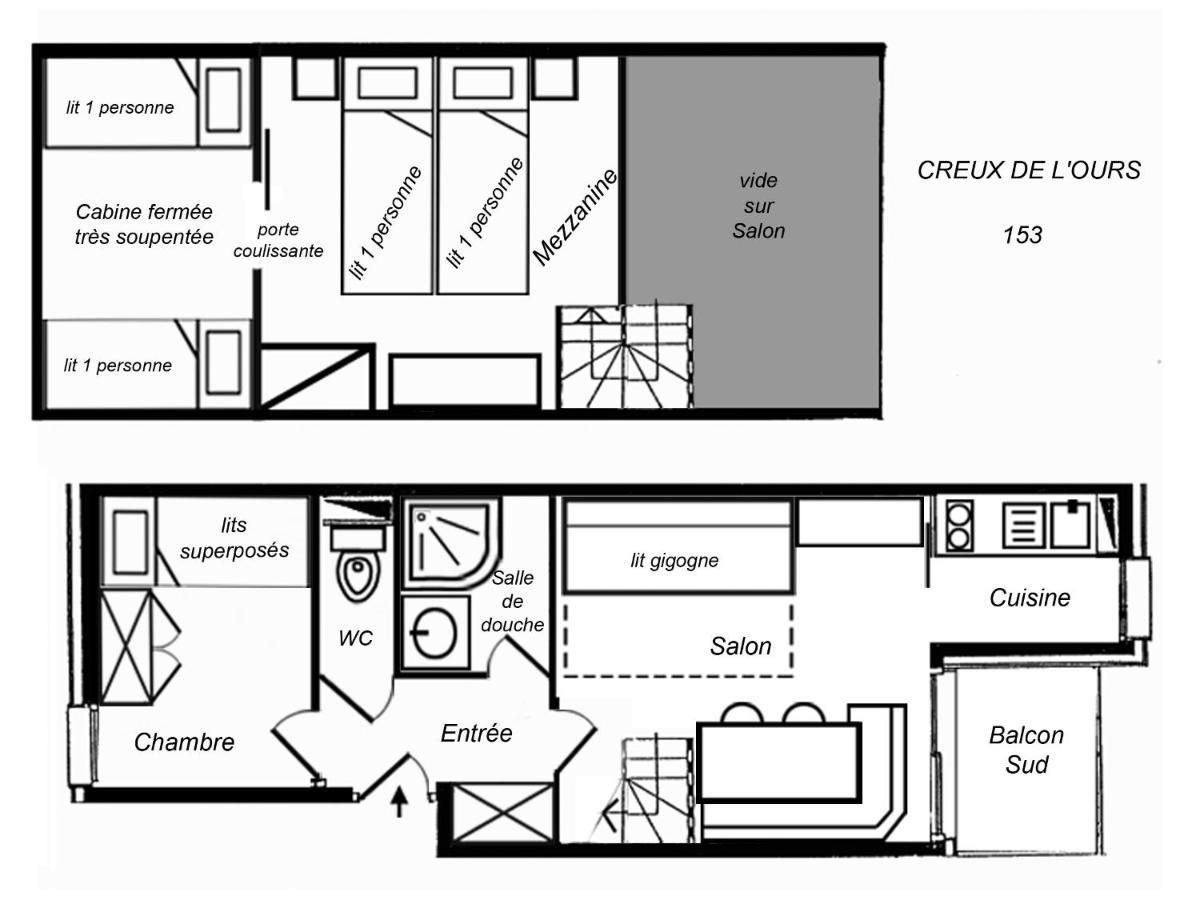 Apartment Creux De L'ours D Et C Meribel